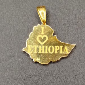   21  21K Gold Ethiopia Pendants 