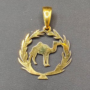   21  21K Gold Camel Olive Branch Chain Jewelry